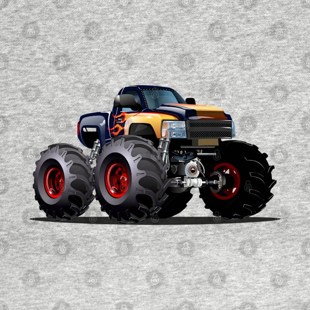 Cartoon monster truck by Mechanik